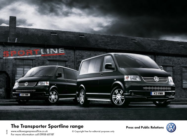 VW Transporter SWB Sportline. The Transporter is powered by the latest VW 