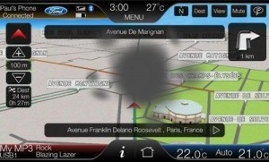 Ford Navigation display view
