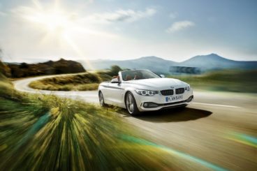 BMW 4 Series Convertible driving fast