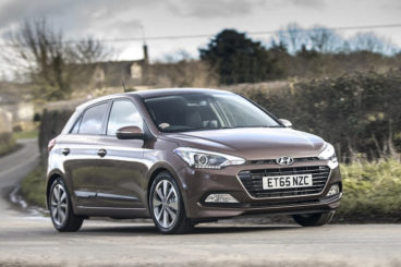 Hyundai i20 parked front view