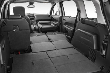 Peugeot 5008 boot space with seats folded down