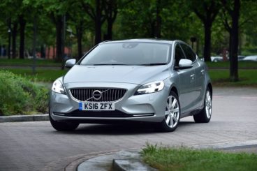 Volvo V40 driving on the road