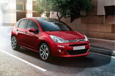 Citroen C3 Hatchback red paint parked