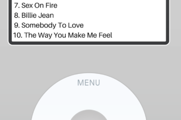 top ten driving songs ipod graphic