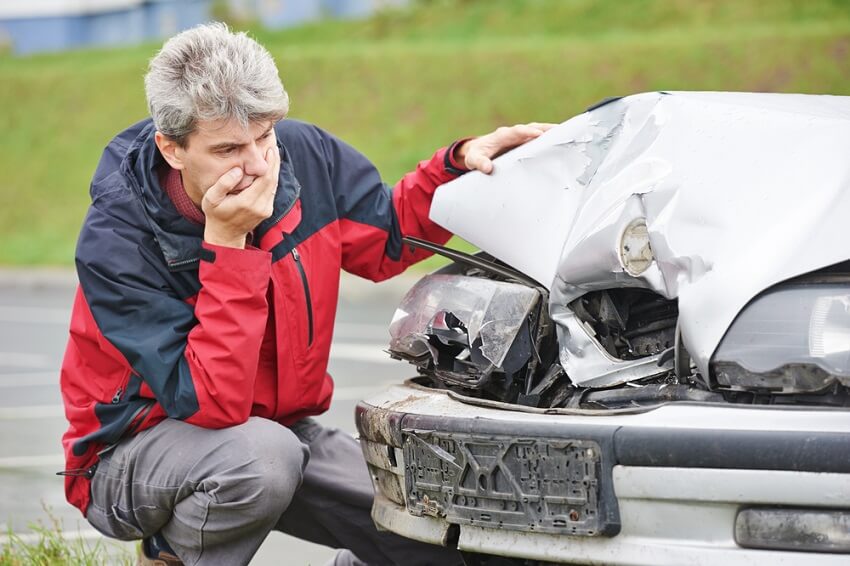What happens if my lease car is in an accident?