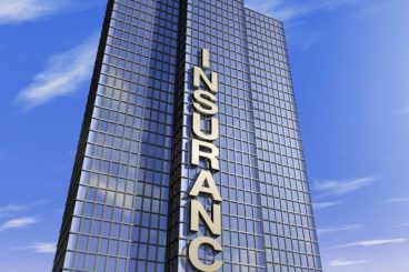Skyscraper with Insurance on the front