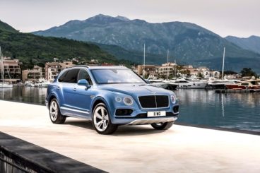 Bentley Bentayga Estate parked near a yacht bay