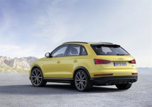 Audi Q3 SUV in yellow