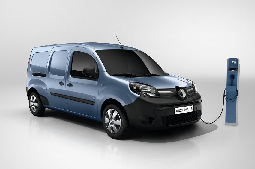 Grey Renault Kangoo ZE Charging