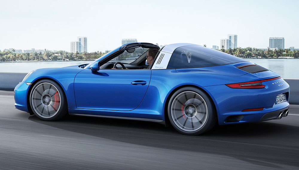 Porsche targa side view
