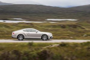 car speeding in countryside