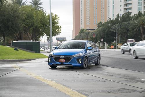 2017 blue Hyundai Ioniq Front