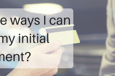 what are the ways I can pay for my initial payment-