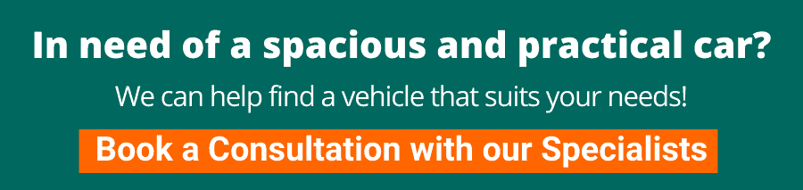 In need of a spacious and practical car? We can help find a vehicle that suits your needs! Book a Consultation with a Specialist