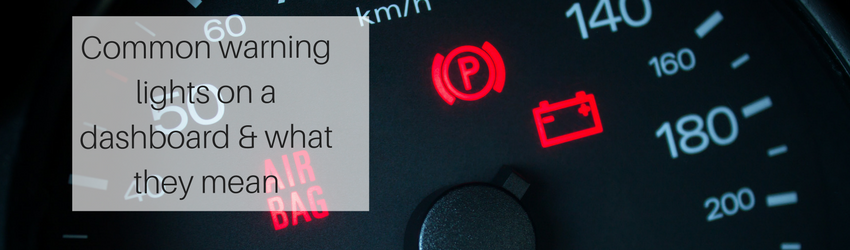 Common warning lights on a dashboard & what they mean