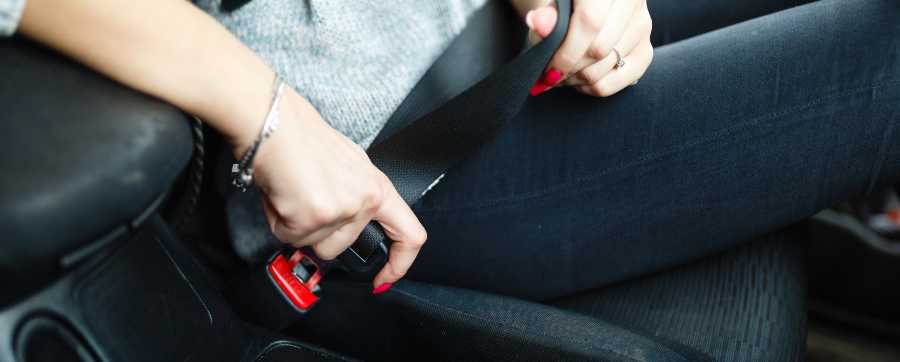 Doing up seatbelt