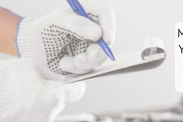 edited photo of car mechanic checking car engine with the title