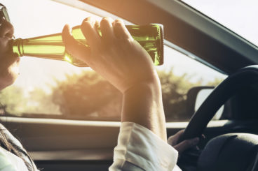 Drinking beer whilst driving - bizarre things