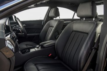 Interior photograph of a Mercedes CLS