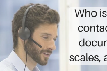Who is my point of contact for order, documents, time scales, and delivery title with salesmen wearing a headset