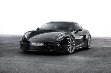 porsche cayman in black