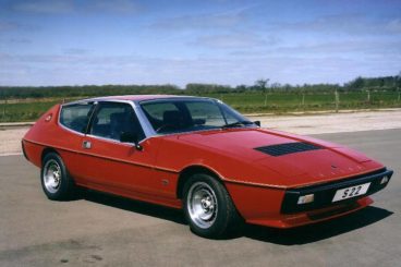 Red Lotus Elite parked on a track