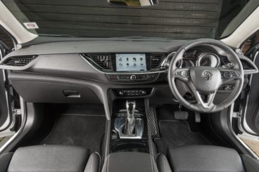 the black leather interior of the Vauxhall Insignia Country Tourer