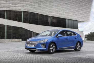 Blue Hyundai Ioniq Electric
