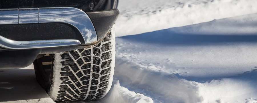 Tyres in deep snow