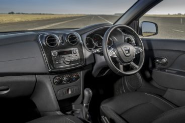 The leather interior of the dacia logan mcv stepway diesel estate