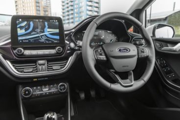 Interior view of the Ford Fiesta Vignale Hatchback