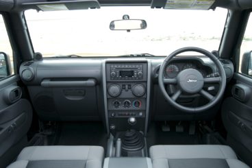Interior of the Jeep Wrangler