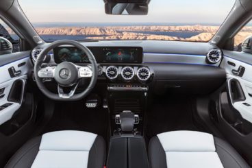 Interior view of the Mercedes-Benz A-Class Hatchback