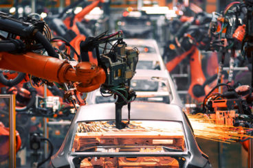 Car on the production line