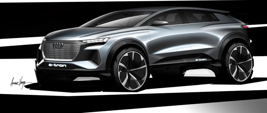 Audi Q4 e-tron Concept sketch