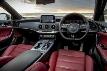 Interior of the Kia Stinger Gran Turismo