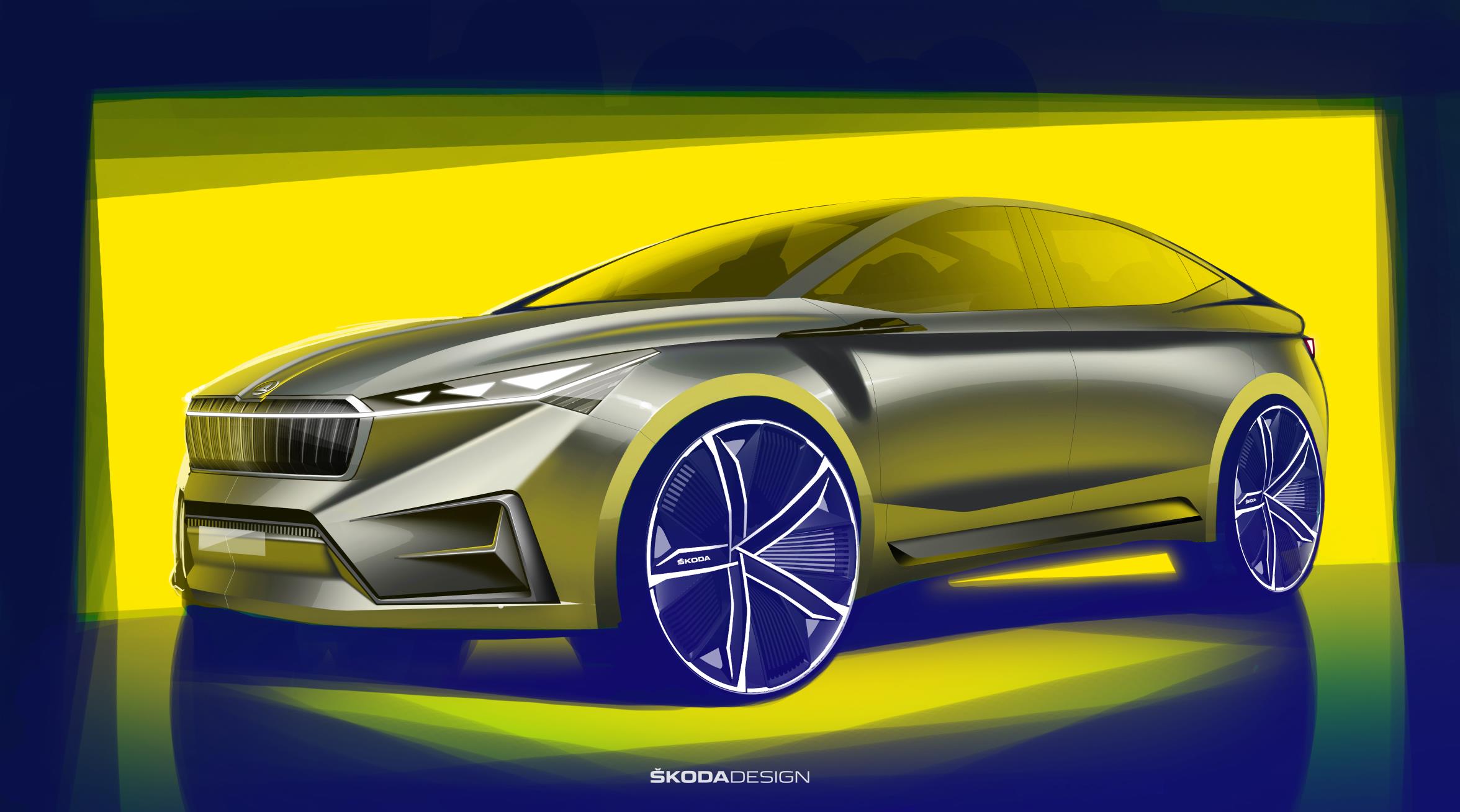 Skoda Vision iV - concept sketch