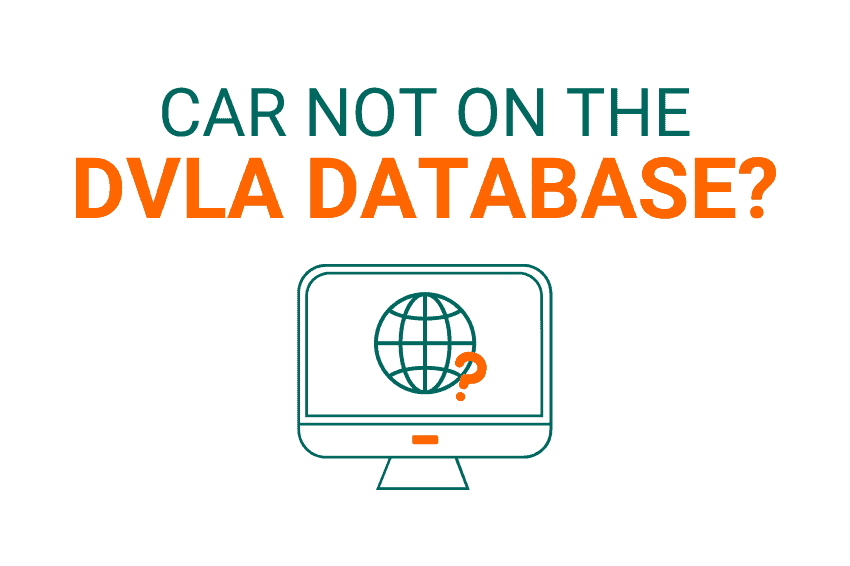 Why is my car not showing on the DVLA database?
