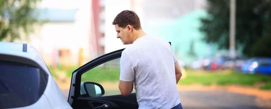 walking over cars