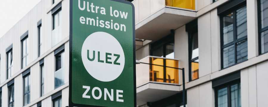 Clean Air Zone signage from London