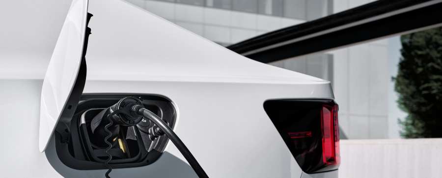 Image of the Polestar 2 charging point