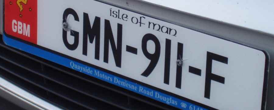 Vehicle broker - Isle of Man numberplate