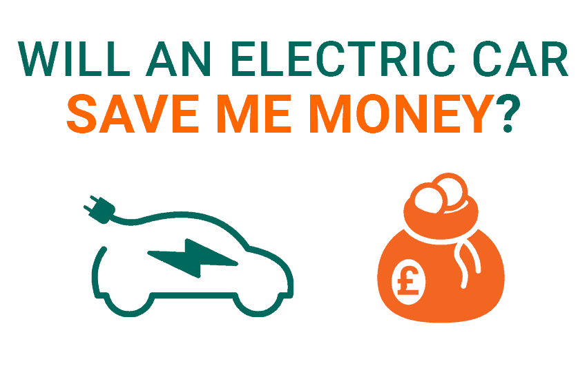 green and orange text that reads will an electric car save me money?