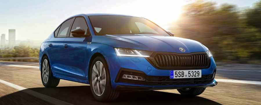 Blue Skoda Octavia