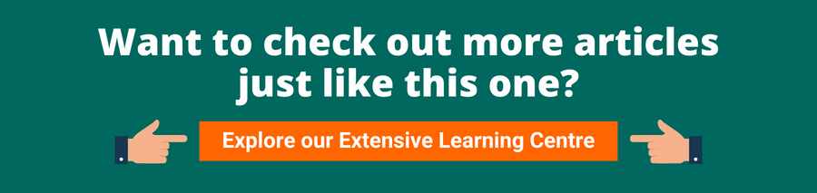 Green background with white text that reads Want to check out more articles just like this one? Below are two hands pointing to an orange button with white text that reads Explore our Extensive Learning Centre. This page will allow the user access to OSV's learning centre