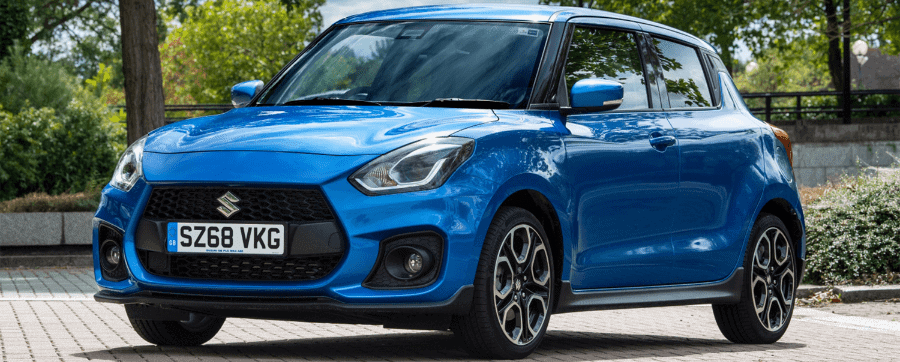 Blue Suzuki swift