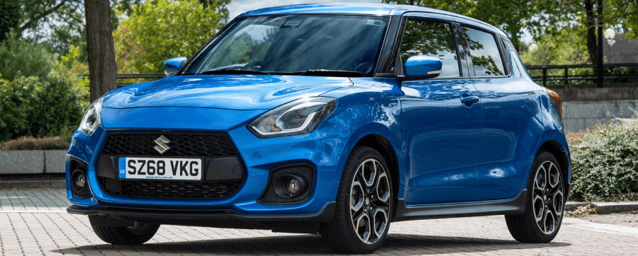 Blue Suzuki swift 