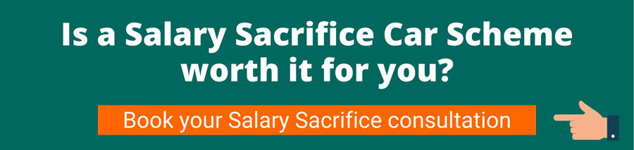 Green background with white text that reads Is a salary sacrifice car scheme worth it for you? Book your salary sacrifice consultation - are salary sacrifice car schemes worth it