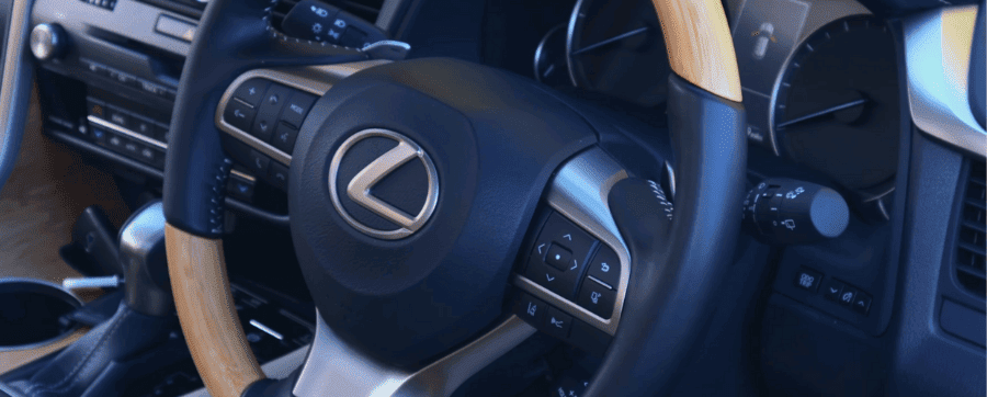 Lexus logo steering wheel