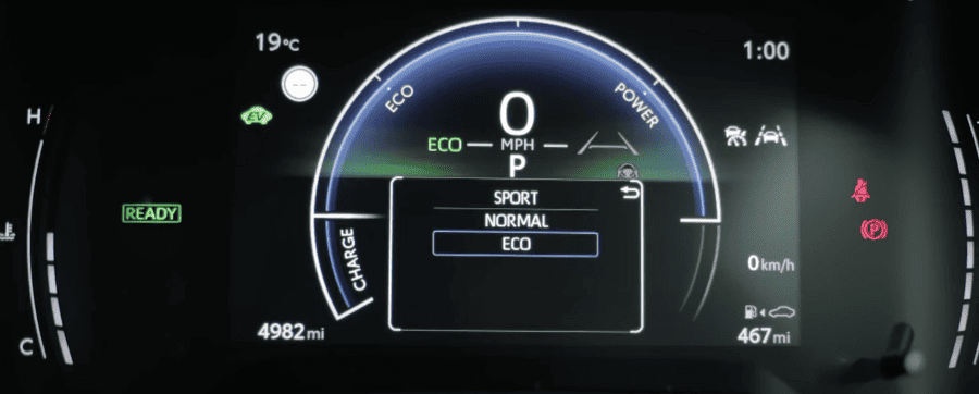 Sport normal eco mode Suzuki Swace Review driving experience